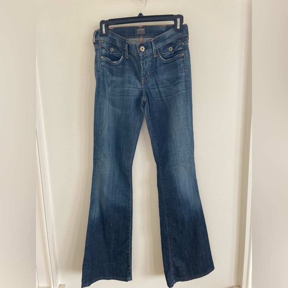 Citizens Of Humanity Dark Blue Flare Jeans